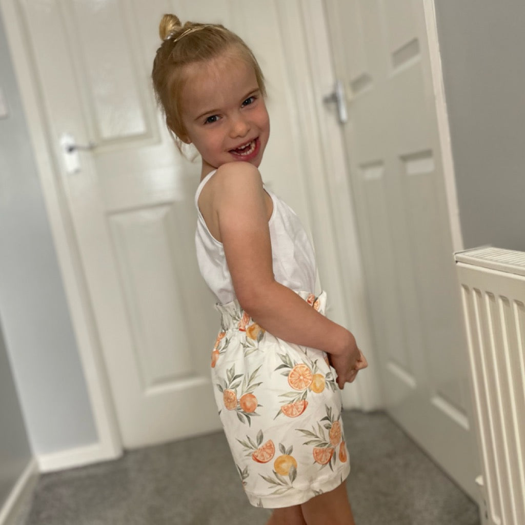 Citrus Fruits - Paperbag Shorts