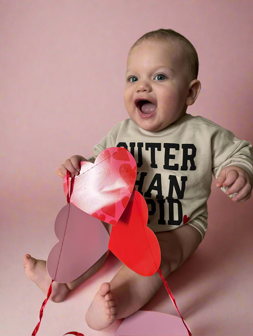 Valentines Sweater Romper - CUTER THAN CUPID