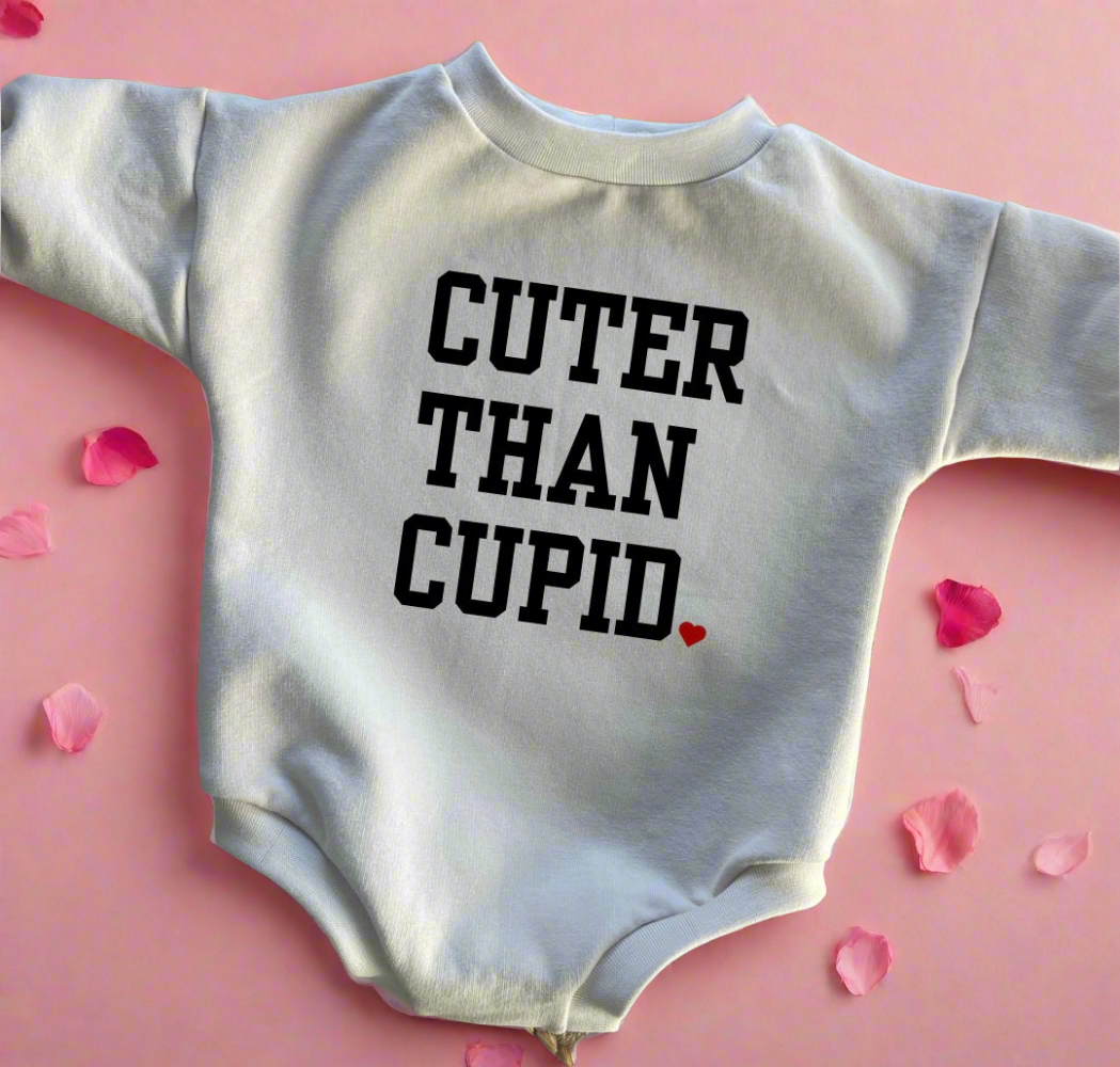 Valentines Sweater Romper - CUTER THAN CUPID