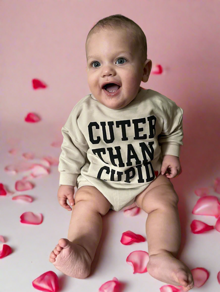 Valentines Sweater Romper - CUTER THAN CUPID