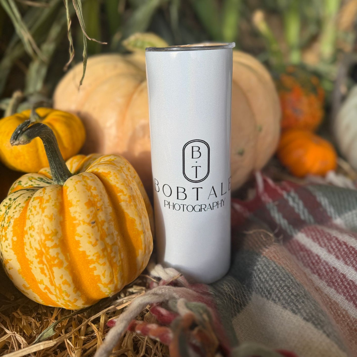 Make It Personal White Shimmer Tumbler