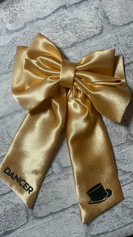 Gold Satin Show Bow