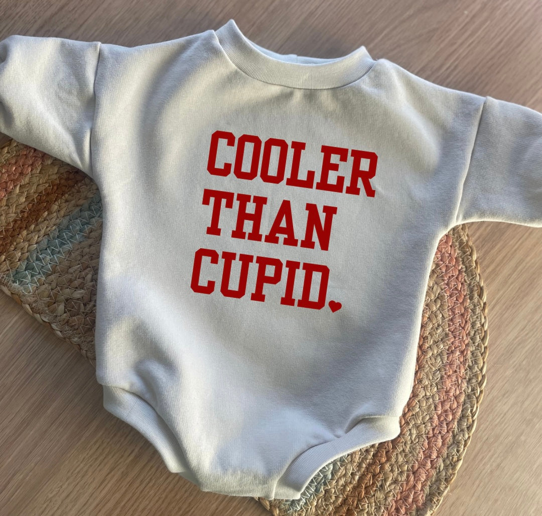 Valentines Sweater Romper - COOLER THAN CUPID