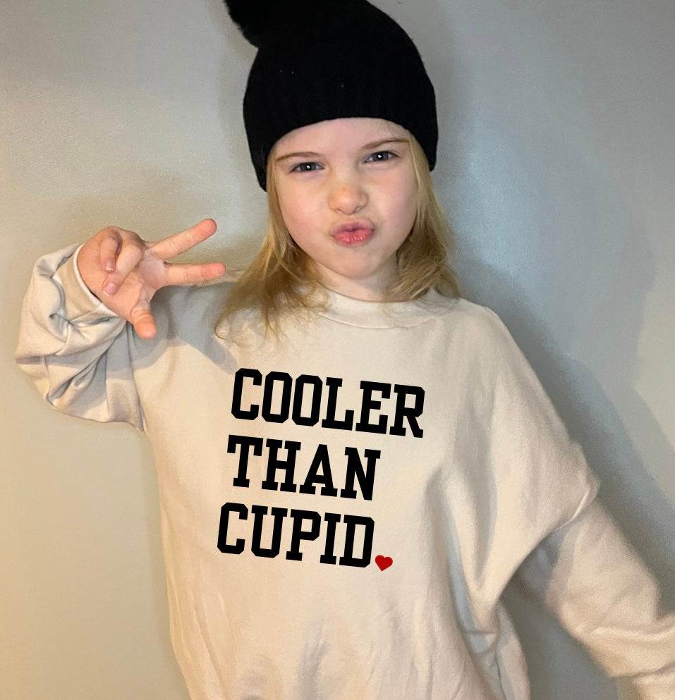 Valentines Oversized Sweater - Cooler Than Cupid