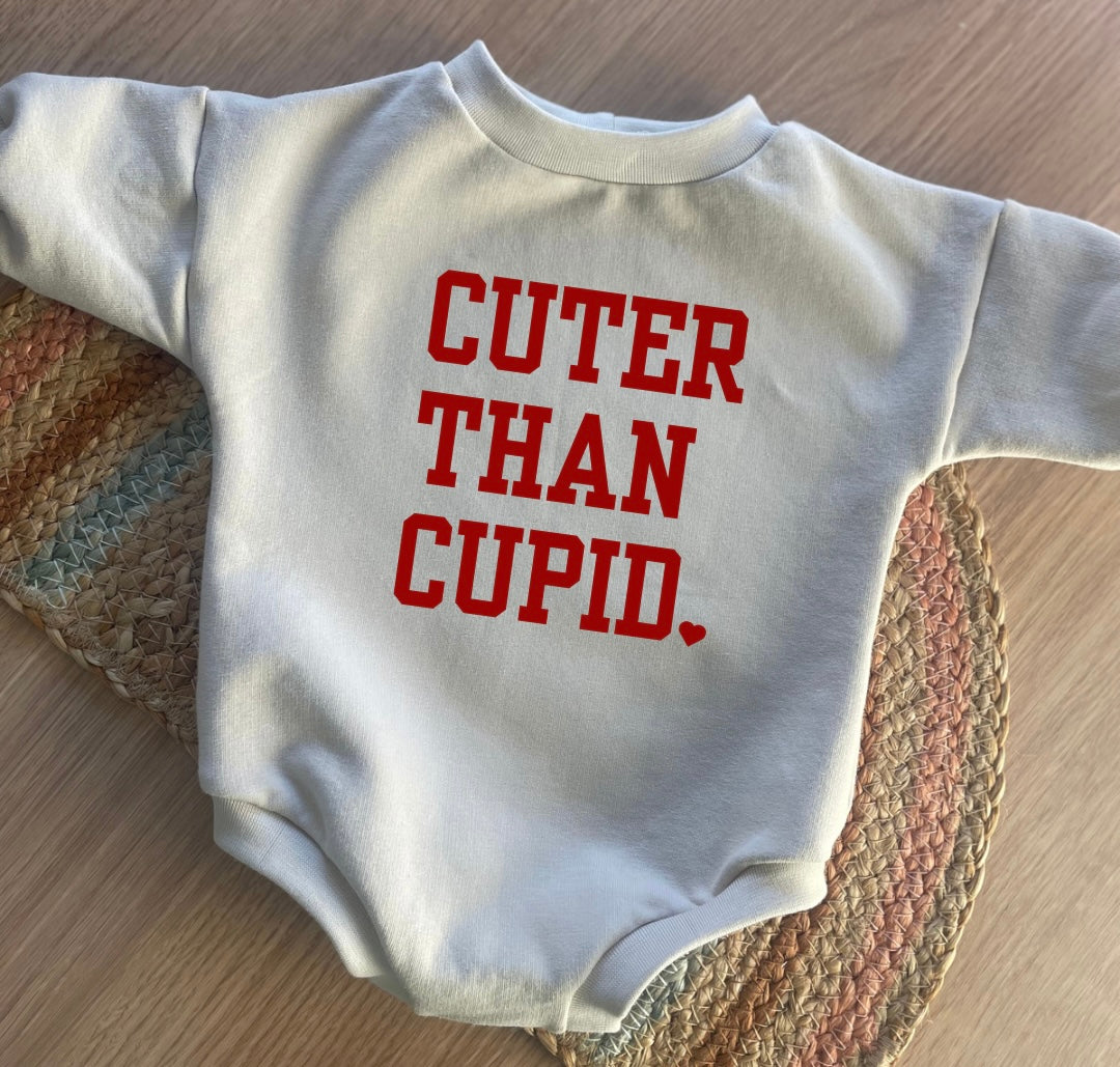 Valentines Sweater Romper - CUTER THAN CUPID