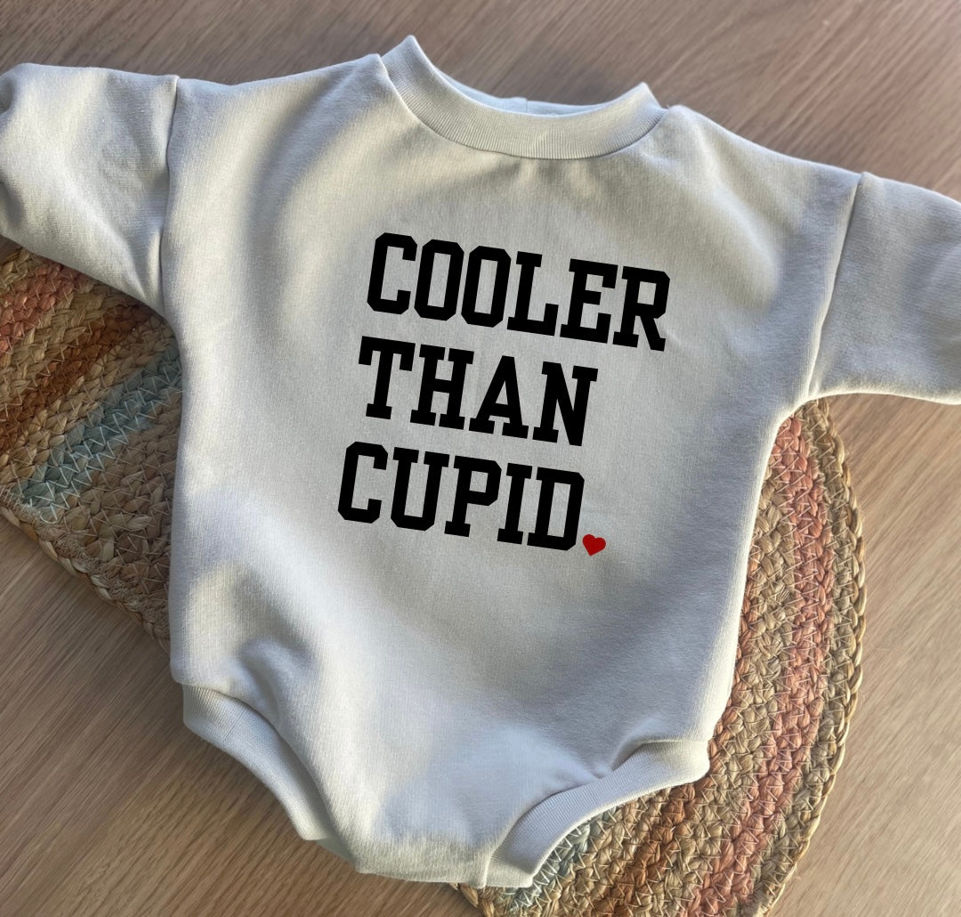 Valentines Sweater Romper - COOLER THAN CUPID