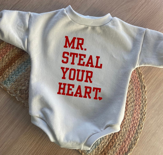 Valentines Sweater Romper - MR.STEAL YOUR HEART