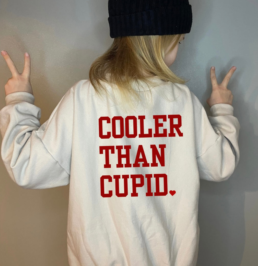 Valentines Oversized Sweater - Cooler Than Cupid