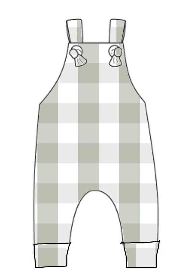 Knotted Romper - Gingham Designs