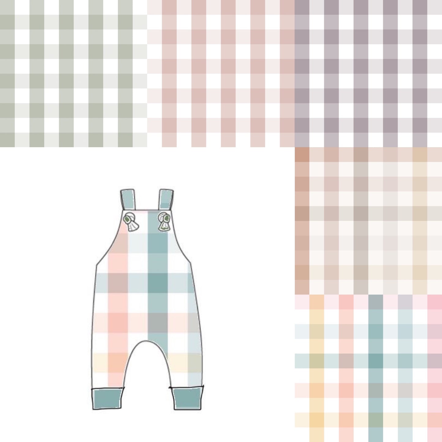 Knotted Romper - Gingham Designs