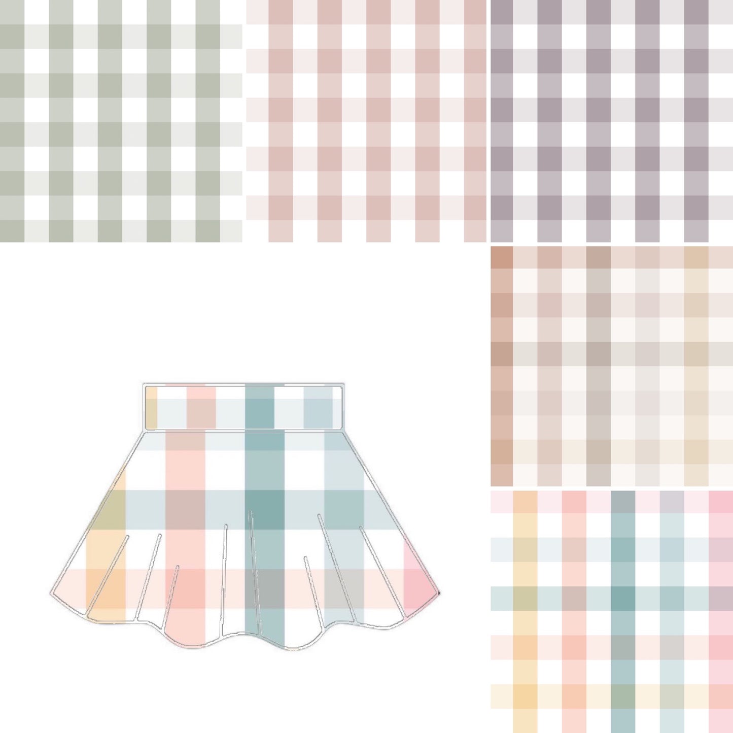 Skater Skirt - Gingham Designs