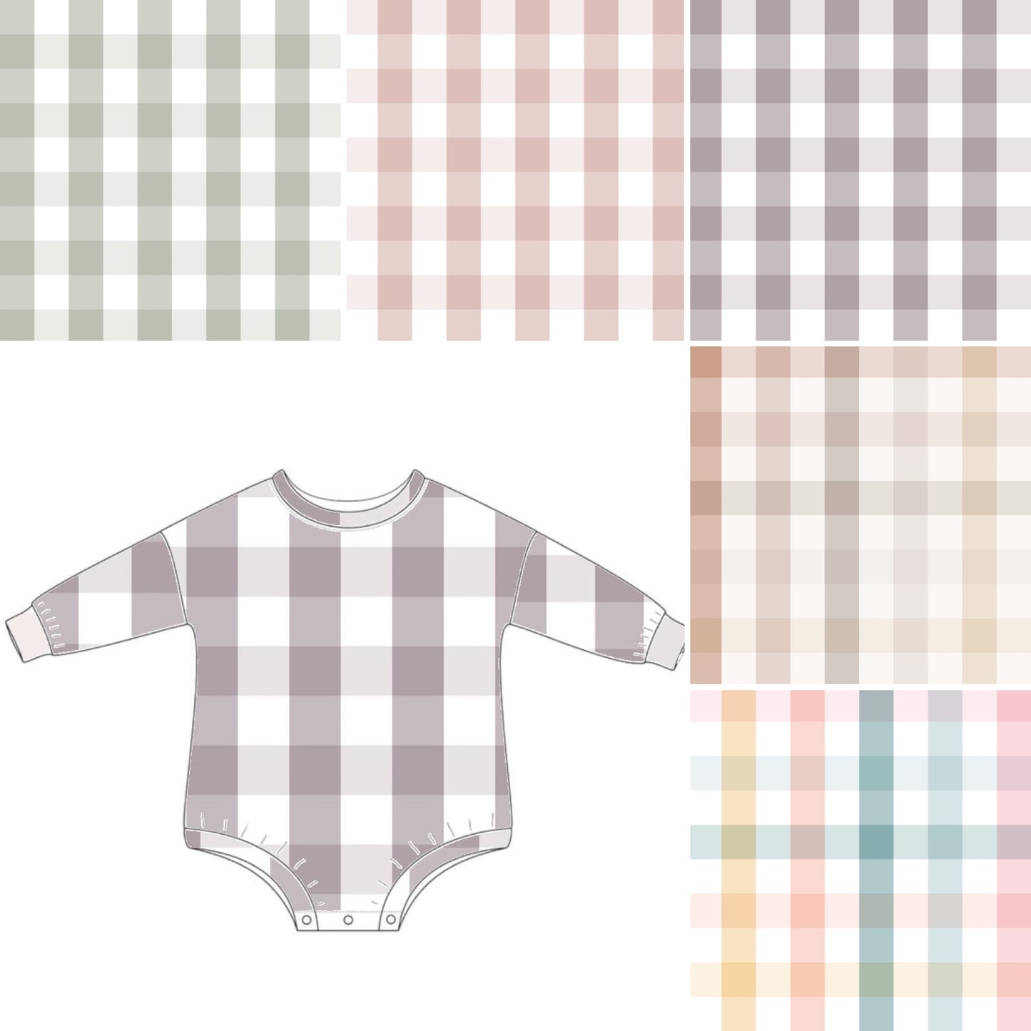 Sweater Romper - Gingham Designs