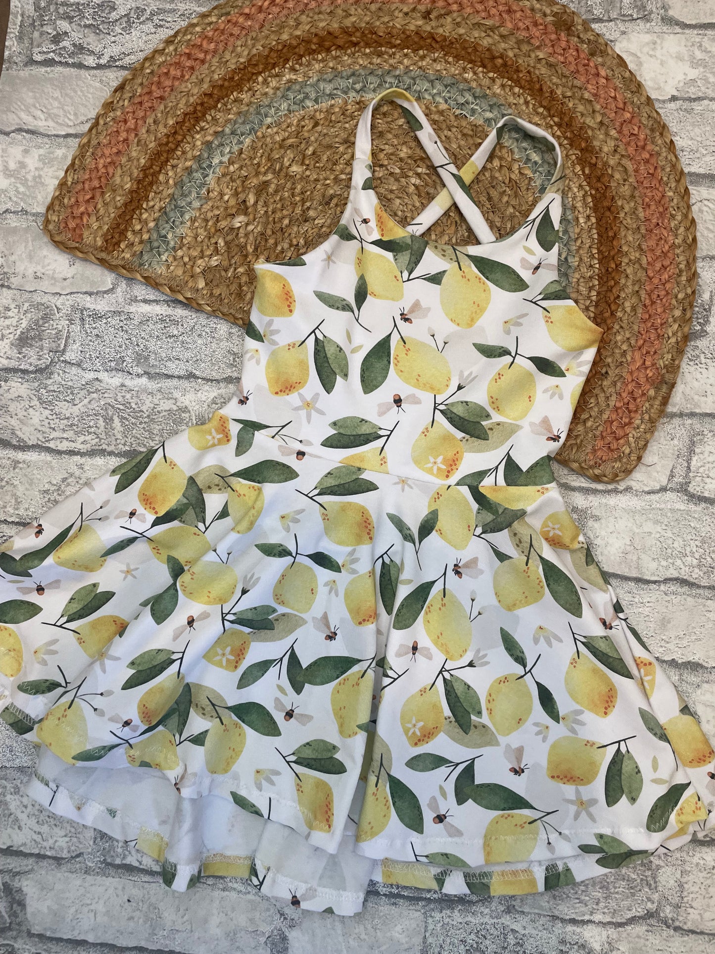 Lemons - Bow Back Dress