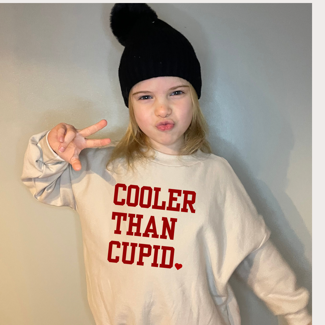 Valentines Oversized Sweater - Cooler Than Cupid