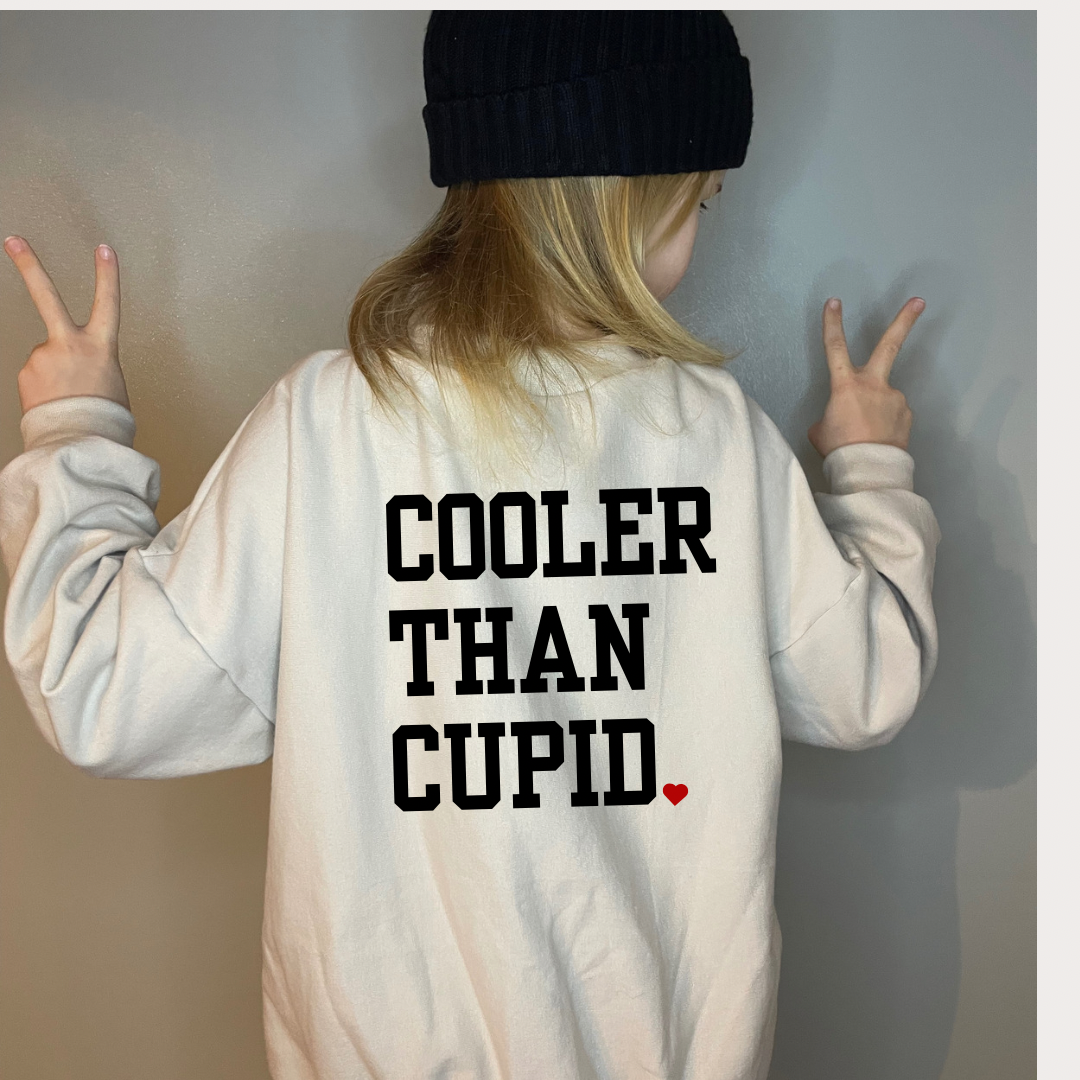 Valentines Oversized Sweater - Cooler Than Cupid