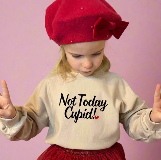 Not Today Cupid Oversized Sweatshirt