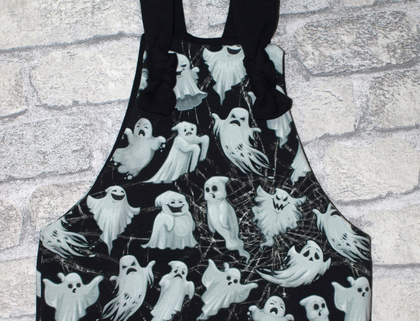 Knotted Romper - Monochrome Ghosts