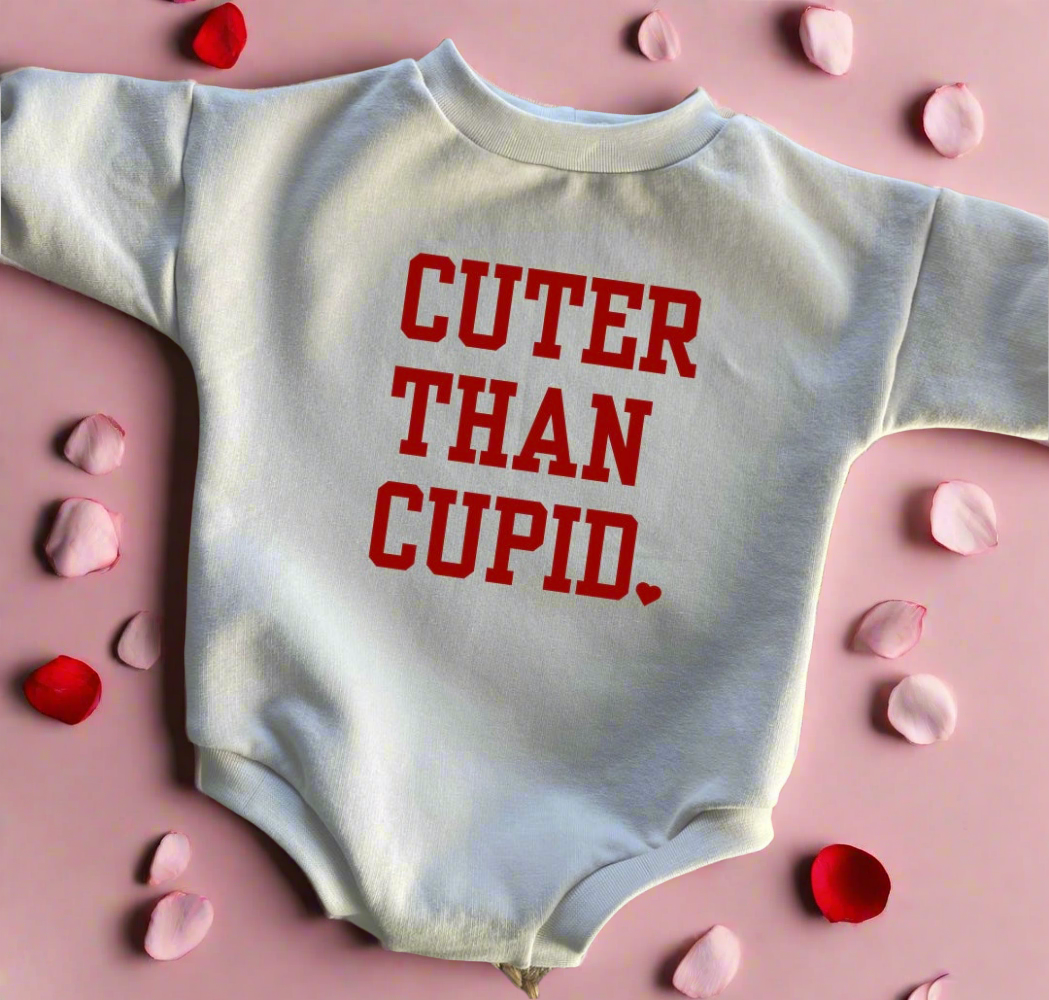 Valentines Sweater Romper - CUTER THAN CUPID