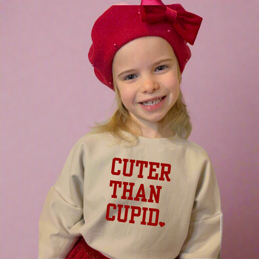 Valentines Oversized Sweater - Cuter Than Cupid