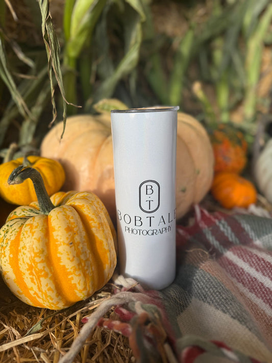 Personalised White Shimmer Tumbler
